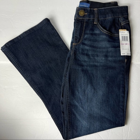 #244 ☑️ Democracy Ab Solutions Itty Bitty Boot Indigo Denim Jeans - Picture 14 of 16